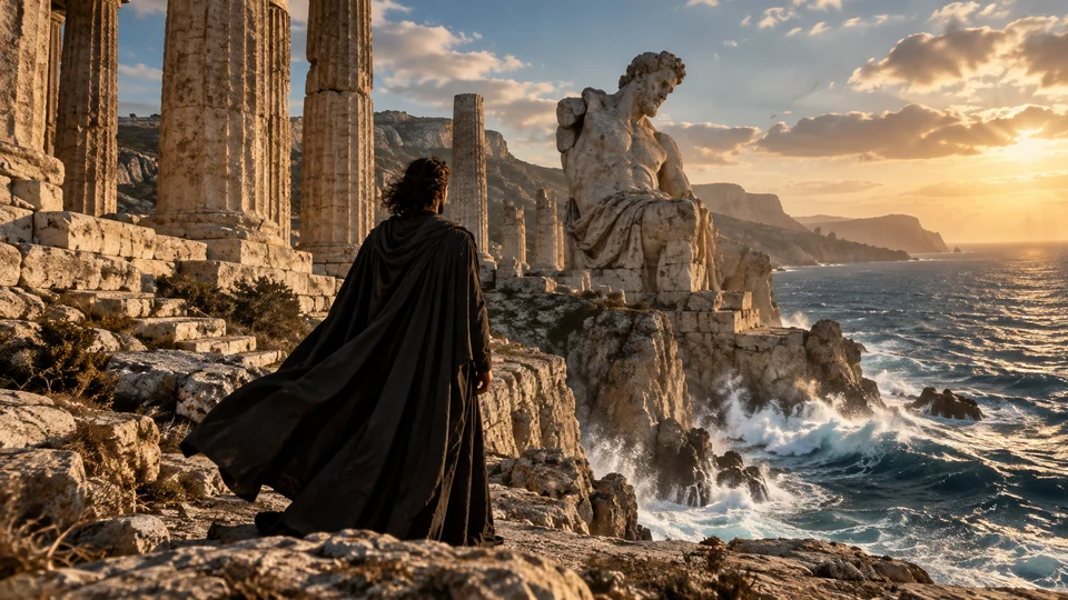 Cinematic cover artwork for Mythology